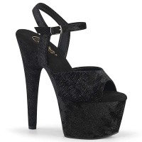 Adore-709WR - Black Shimmering Fabric
