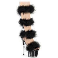 Adore-728F - Clear Black Fur Matching
