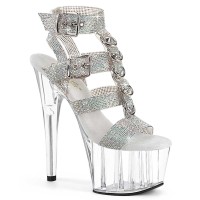 Adore-756RS - Silver AB Rhinestones TPU Clear