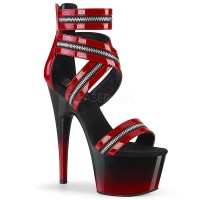 Adore-766 - Red Pat Black  
