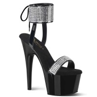Adore-770 - Black Patent Rhinestones