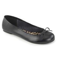 ANNA-01 - Black  Faux Leather
