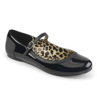 Anna-02 - Black Faux Leather