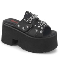 Ashes-08 - Black Vegan Leather