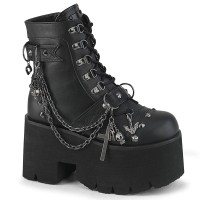 Ashes-52 - Black Vegan Leather
