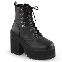 ASSAULT-100 - Black Vegan Leather