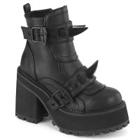 Assault-72 - Black Vegan Leather