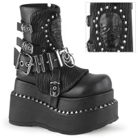 Bear-150 - Black Vegan Leather  