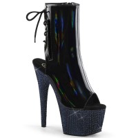 Bejeweled-1018DM-7 - Black Hologram Patent Midnight