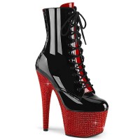 Bejeweled-1020FH-7 - Black Red Patent