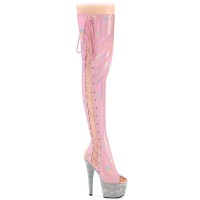 Bejeweled-3052HG-7 - Pink Hologram Patent Silver AB