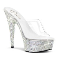 Bejeweled-601DM - Silver/Clear
