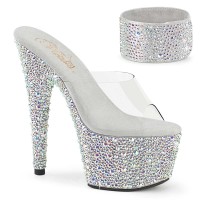 Bejeweled-712MS - Clear Silver AB Rhinestones