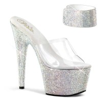 Bejeweled-712RS - Clear/Silver Rhinestones