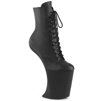 Bewitched-1020 - Black Faux Leather Matte