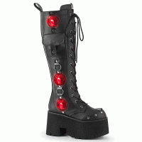 Blaze-202 - Black Vegan Leather