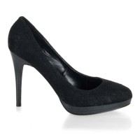 Bliss-30-2 - Black Satin-Black Lace