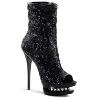 Blondie-R-1008 - Black Sequins/Black