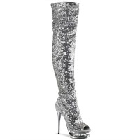 Blondie-R-3011 - Silver Sequins/Silver Chrome