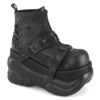 Boxer-60 - Black Vegan Leather