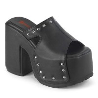 Camel-109 - Black Vegan Leather