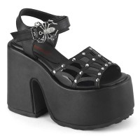 Camel-17 - Black Vegan Leather