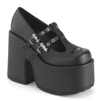 Camel-55 - Black Vegan Leather