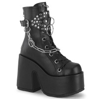 Camel-65 - Black Vegan Leather