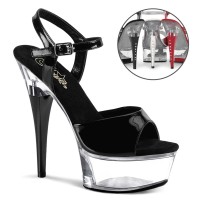Captiva-609 - Black Patent/Clear
