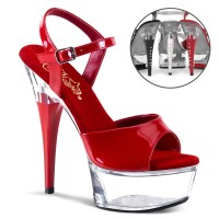 Captiva-609 - Red Patent/Clear