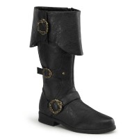 Funtasma Carribean-299 - Black Distressed Pu