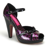 Bordello Cheetah-06G - Purple Pearlized Cheetah Patent
