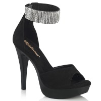 Cocktail-525 - Black Faux Suede Matte