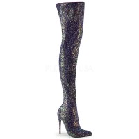 Courtly-3015 - Black Multi Glitter  