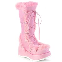 Demonia Cubby-311 - Baby Pink Veggie Leather