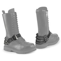 Da-515 - Boot Harnesses - Black Vegan Leather