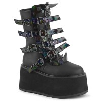 Damned-156 - Black Vegan Leather