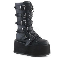 Damned-225 - Black Vegan Leather SPECIAL - Size 6