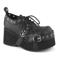 Dank-28 - Black Vegan Leather