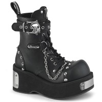 Dank-57 - Black Vegan Leather