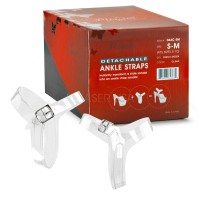 DASC-LXL - Clear Detachable Ankle Stretchaps - Large to XL