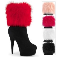 Delight-1000 - Black Faux Suede  