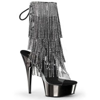 DELIGHT-1017RSF - Clear Black Dark Pewter Chrome