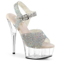 Delight-608N-RS - Silver AB Rhinestones TPU Clear