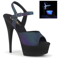 Delight-609REFL - Green Multi Reflective Black Matte  
