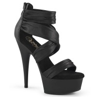 Delight-620 - Black Faux Le Fabric Matte