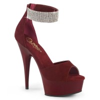 Delight-625 - Burgundy Faux Suede Matte