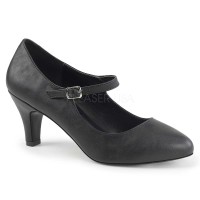 DIVINE-440 - Black Faux Leather