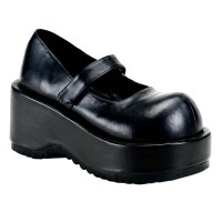 Dollie-01 - Black Vegan Leather  