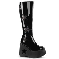 Dynamite-218 - Black Pat Multi Glitter